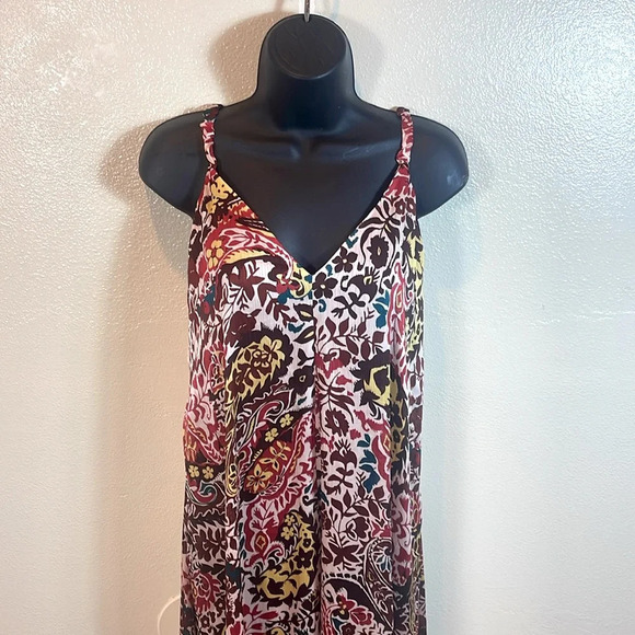 ZARA Printed Cross Back Floral Maxi Dress Medium 4886/240 - Picture 3 of 10
